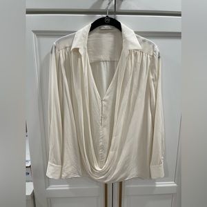 Alice + Olivia Cream Blouse